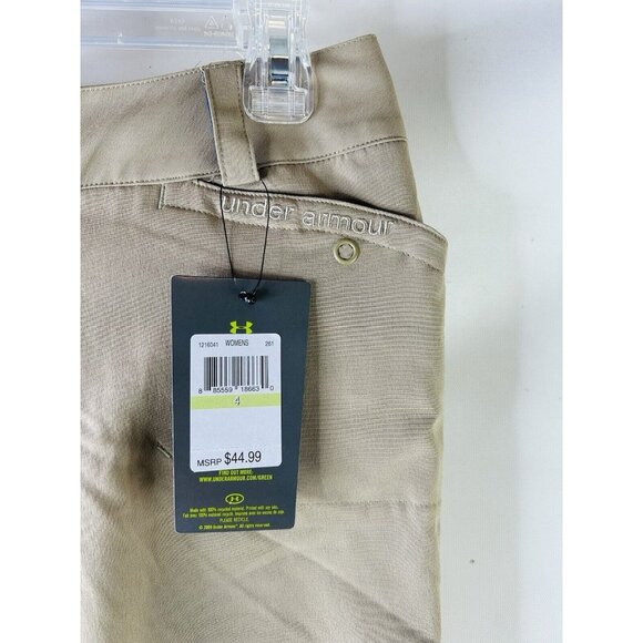 New Under Armour Womens 4 Spell Out Polyester Bermuda Shorts - Picture 8 of 10